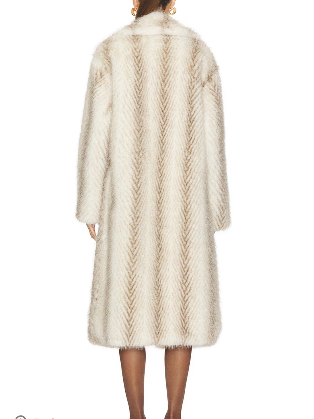 MORE TO COME X Emma Leger Carrie Faux Fur Coat medium - Picture 2 of 9